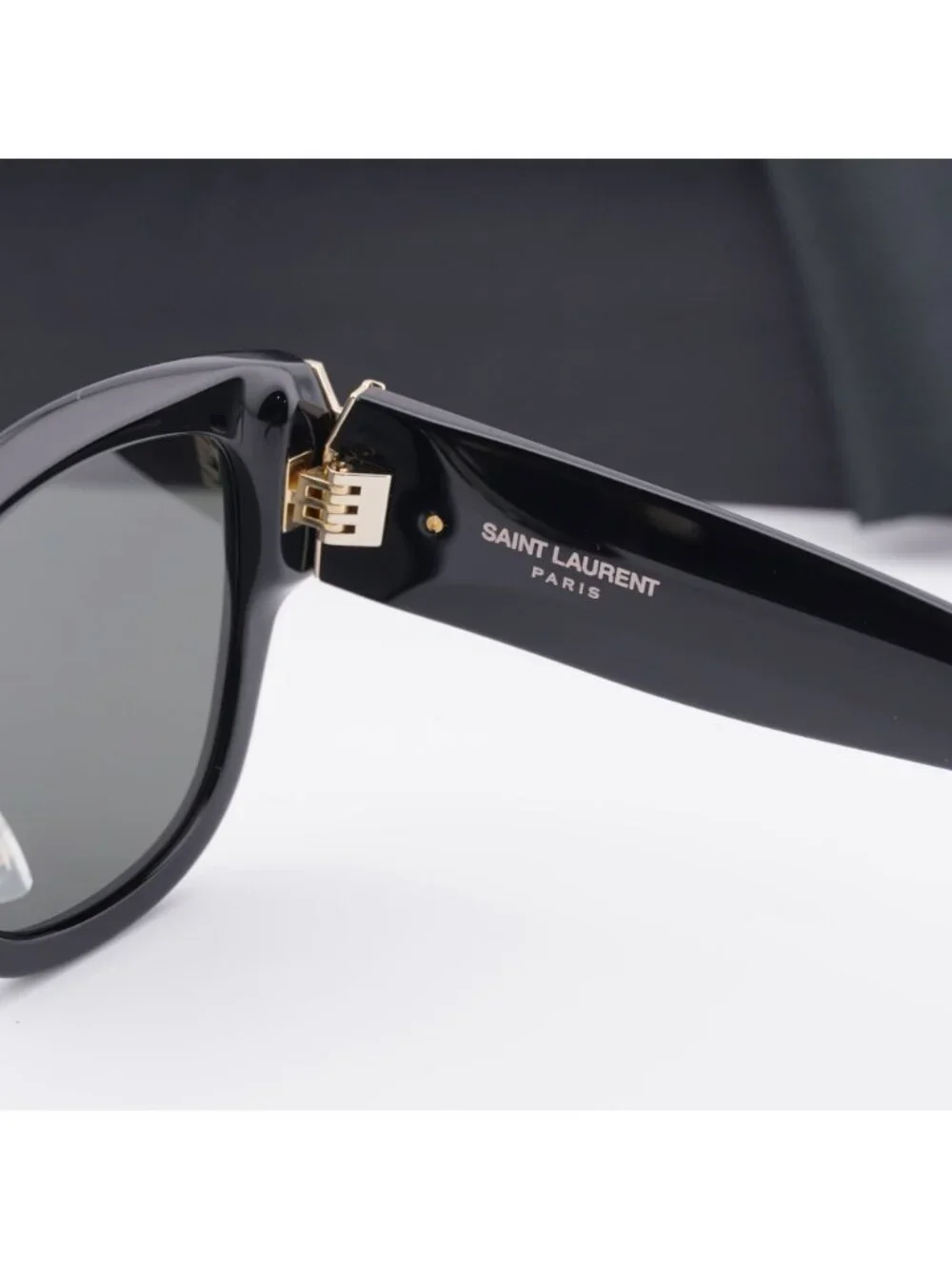 Saint Laurent SLM95/K 001 Square Sunglasses - Black / Grey
